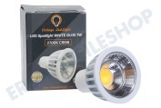 Vintage LedLight 0087  LED Strahler GU10 Weiß 7 Watt, 2700K geeignet für u.a. Dimmbar, 7 Watt, 2700K