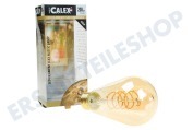 Calex  1001000700 Calex LED Vollglas Flex Filament rustikale Lampe geeignet für u.a. E27 Gold Dimmbar 4 Watt, ST64
