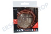 Calex  940214 Calex Textilkabel braun , 1,5 Meter geeignet für u.a. Max. 250V-60W