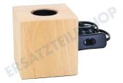 Calex 941086  941016 Calex Tischleuchte , Holz E27 geeignet für u.a. E27, 1,8 Meter Kabel, max. 1x40W
