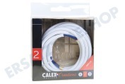 Calex  940260 Calex Textilkabel weiß 3 Meter geeignet für u.a. Max. 250V-60W