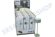 Calex 4301005000  Serino. Grün. Tischlampe wiederaufladbar. Display geeignet für u.a. SMD 2 Watt, 90LM 2700K Dimmbar