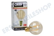 Calex  1101004400 LED Vollglas Fadenlampe 3,5 Watt, E14 Gold P45 geeignet für u.a. E14 3.5W 250Lm 240V 2100K Dimmbar