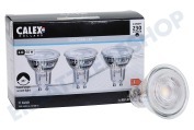 Calex  1301007100 LED SMD GU10 Glas 2,8 Watt, 2700K - 3er Pack geeignet für u.a. 240 Volt, 2,8 Watt, 2700K 230lm