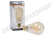 Calex  1101002100 LED Straight Filament Rustic Lampe E27 4,5 Watt geeignet für u.a. E27 Gold Dimmbar 4,5 Watt, 470lm