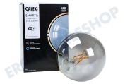 Calex 429109  Smart LED Filament Rustikal Smokey Globelamp E27 Dimmbar geeignet für u.a. 220-240 Volt, 7 Watt, 400 lm, 1800 K