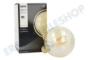 Calex 429114  Smart LED Filament Rustikal Gold Globelampe E27 Dimmbar geeignet für u.a. 220-240 Volt, 7 Watt, 806 lm, 1800-3000K