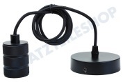 Calex 965242  Kabelsatz E27 Schwarz geeignet für u.a. E27 Fassung