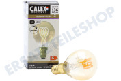 Calex  1001002700 Bullet LED Lampe Flexible Filament Gold E14 Dimmbar geeignet für u.a. E14 2,5 Watt, 136lm 2100K Dimmbar