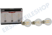 Calex 1101010100  LED-Lampe Aktionspaket mit 3 Lampen A60 Filament Clear geeignet für u.a. E27 7 Watt, 806Lm 2700K Nicht dimmbar