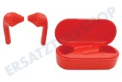 Defunc DEFD4273  True Basic Earbuds, rot geeignet für u.a. Kabellos, Bluetooth 5.2, USB-C