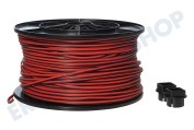 Universeel 0126917  Kabel Lautsprecherkabel 2 x 0,35 mm2 geeignet für u.a. Rot / schwarz Kabeltrommel