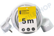 Exin 5520424  Kabel 3x1.5mm2 16A weiß geerdet 5m geeignet für u.a. Geerdetes Verlängerugnskabel