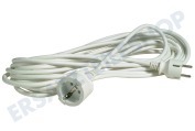 Universeel 10003251  Kabel 3x1.5mm2 2.5A weiß geerdet 10m geeignet für u.a. Verlängerungskabel geerdet