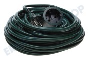 Exin 5520414  Kabel 2x1mm2 2300W 10A schwarz 20M H05VV-F geeignet für u.a. Verlängerungskabel schwarz