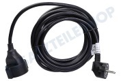 Q-Link 5520425  Kabel 3x1,5 mm2 5 Meter Schwarz geeignet für u.a. Verlängerungskabel Schutzleiter