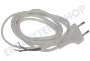 Q-Link 5421000  Kabel 2x0,75mm2 600W weiß 1.8M geeignet für u.a. Netzkabel mit Eurostecker