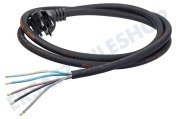 Universeel 801253  Kabel Perilex 5x2,5mm2 Schwarz 2 Meter geeignet für u.a. 5-adriges Kabel mit gegossenen Stecker