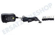 Benson 009521  Netz-Adapter Universal 1000 MaH 3-12 V stabilisiert geeignet für u.a. inkl. 6 Stecker