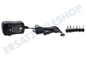 Universell 012809  Netz-Adapter Universal 2000 MaH 3-12 V stabilisiert geeignet für u.a. inkl. 6 Stecker