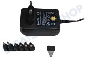 Alecto EUP1500  Netz-Adapter 1500mA Universal-Adapter geeignet für u.a. 6 Anschlüsse