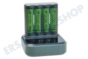 GP 130M451CD270AAC4  M451 USB-Batterieladegerät Dockingstation Recyko 4x AA 2600mAh geeignet für u.a. + 4 AA 2600mAh Batterien
