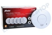 Alecto SA185PACK SA-18 5-PACK  Rauchmelder mit Timeout / Test-Taste, 5 Stk geeignet für u.a. Inklusive 9 Volt, Batterie mit Timeout-Funktion
