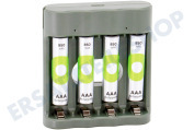 GP GPRCKCHB441U229  B441 USB-Ladegerät Recyko 4x AAA 850mAh geeignet für u.a. + 4 AAA-850-mAh-Batterien NiMH HR03