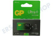 GP GPULP1604A442C1 6LR61 9 Volt,  Batterie GP Alkaline Ultra Plus geeignet für u.a. Ultra Plus Alkaline