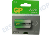 GP GPSUP13A142C2 LR20 D  Batterie GP Super Alkaline 1,5 Volt, 2 Stück geeignet für u.a. Super Alkaline