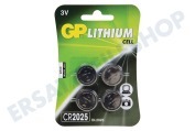 GP GPCR2025STD350C4  CR2025 CR2025 GP Lithium-Knopfzelle 3 Volt geeignet für u.a. DL2025 Lithium