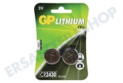 GP GPCR2430STD411C2  CR2430 GP Lithium-Knopfzelle 3V geeignet für u.a. DL2430 Lithium