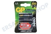 GP 07015LF-C4  Lithium Pro AA Batterie, 1,5V, 4 Stück geeignet für u.a. 1,5V