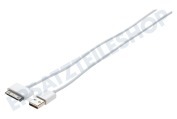 Duracell  USB5011W USB-Kabel Apple-30-Pin-Dock-Anschluss 100cm Weiß geeignet für u.a. Universal-30-Pin-Dock-Anschluss