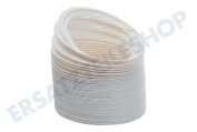 Easyfiks Trockner Schlauch Luft 150cm geeignet für u.a. 100mm weiß -PVC-