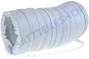 Atlas 61201100 Trockner Schlauch 102 mm weiß -PVC- 3 Meter geeignet für u.a. inklusive Kordelzug