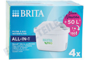 Universell 1050415 Wasserkanne Filter Filterkartusche 4er-Pack geeignet für u.a. Brita Maxtra PRO Organic ALL-IN-1 CEBO
