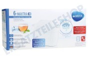 Universell 1050417  Wasserfilter Filterkartusche 6er-Pack geeignet für u.a. Brita Maxtra PRO Organic ALL-IN-1 CEBO