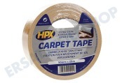 HPX  CT5025 Teppichklebeband Doppelseitig 50mm x 25m geeignet für u.a. Befestigungsband, 50mm x 25m