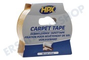 HPX  CT5005 Doppelseitiges Teppichklebeband 50mm x 5m geeignet für u.a. Befestigungsband 50 mm x 5 m