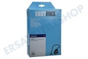Easyfiks 1401537087 Staubsauger Staubsaugerbeutel Electrolux Papier 5 Stück neues Modell geeignet für u.a. E22 UZ 920-925-930-945