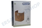 DeLonghi 5519110531 DLS22 Staubsauger Staubsaugerbeutel Papier 5 Stück geeignet für u.a. Type DLS22
