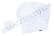 Nilfisk 1471098500 Staubsauger Staubsaugerbeutel Papier, 5 Stück + Vorfilter geeignet für u.a. GD5