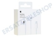 Apple MMTN2ZM/A Apple EarPods mit Lightning Verbindung geeignet für u.a. Weiß, eingebautes Miktofon, eingebaute Fernbedienung
