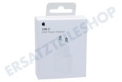 Apple AP-MHJE3  MHJE3ZM/A Apple 20 Watt USB-C Netzteil geeignet für u.a. iPhone, iPad (2018/19) iPad Air, iPad mini
