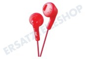 JVC HAF160REP Kopfhörer HA-F160-R-E Gumy In-Ohr-Kopfhörer Rot geeignet für u.a. Rot mit 1 Meter Kabel