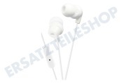 JVC HAFR15WEF Kopfhörer HA-FR15-W-E In-Ear-Kopfhörer mit Mikrofon Weiß geeignet für u.a. Weiß 1,2 Meter Kabel