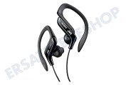 JVC HAEB75BNU Kopfhörer HA-EB75B-NU Einstellbarer Clip Sport Kopfhörer geeignet für u.a. Sport, Fitness