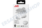 JVC HAA6TWU Kopfhörer HA-A6T Gumy Mini True Wireless Kopfhörer, Weiß geeignet für u.a. IPX4 wasserbeständig
