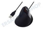 Ewent  EW3157 Kabelgebundene ergonomische Maus geeignet für u.a. bequem arbeiten